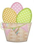 Easter Egg Barrel Applique | Machine Embroidery Designs by JuJu