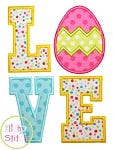 Easter Egg Love Applique | Machine Embroidery Designs by JuJu