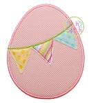 Easter Egg Pennant Applique | Machine Embroidery Designs by JuJu
