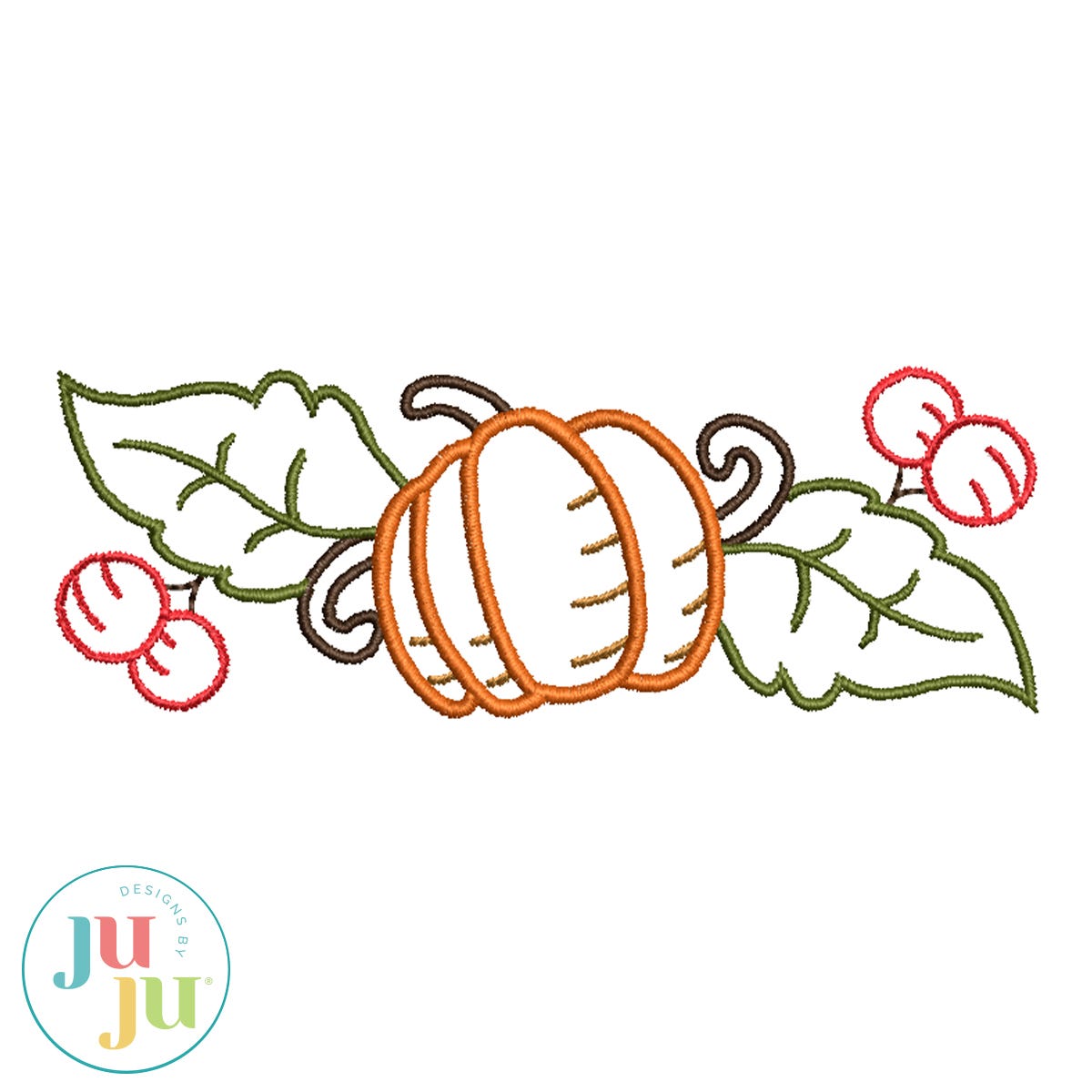 FREE Pumpkin Berries by Oma's Place | Machine Embroidery Designs by JuJu