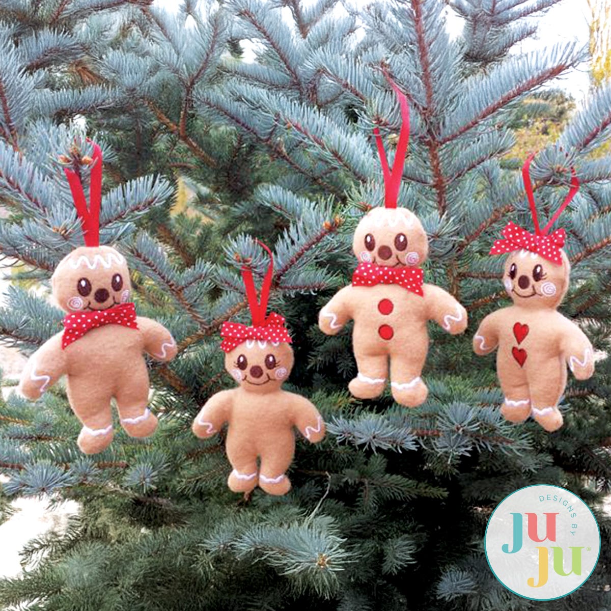  3D Gingerbread by Oma's Place | Machine Embroidery Designs by JuJu