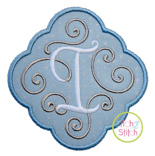 Itch 2 Stitch Elegant Scroll Frame Applique Digital Embroidery Machine Designs by JuJu
