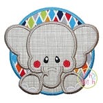 Elephant Circle Applique | Machine Embroidery Designs by JuJu