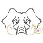 Elephant Mascot Embroidery | Machine Embroidery Designs by JuJu