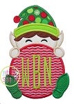 Elf Peeker Applique | Machine Embroidery Designs by JuJu