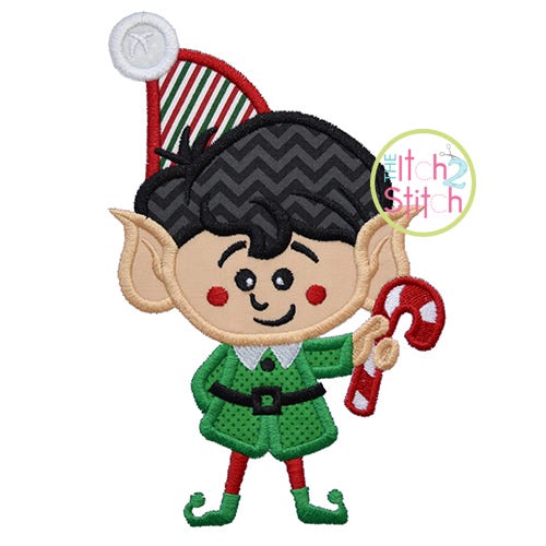 Elf Twin Boy Applique | Machine Embroidery Designs by JuJu