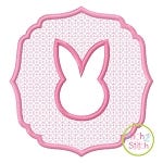 Embossed Bunny Embroidery | Machine Embroidery Designs by JuJu