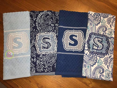 I2S Embossed Monogram | Machine Embroidery Designs by JuJu