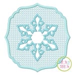 Embossed Snowflake Embroidery | Machine Embroidery Designs by JuJu