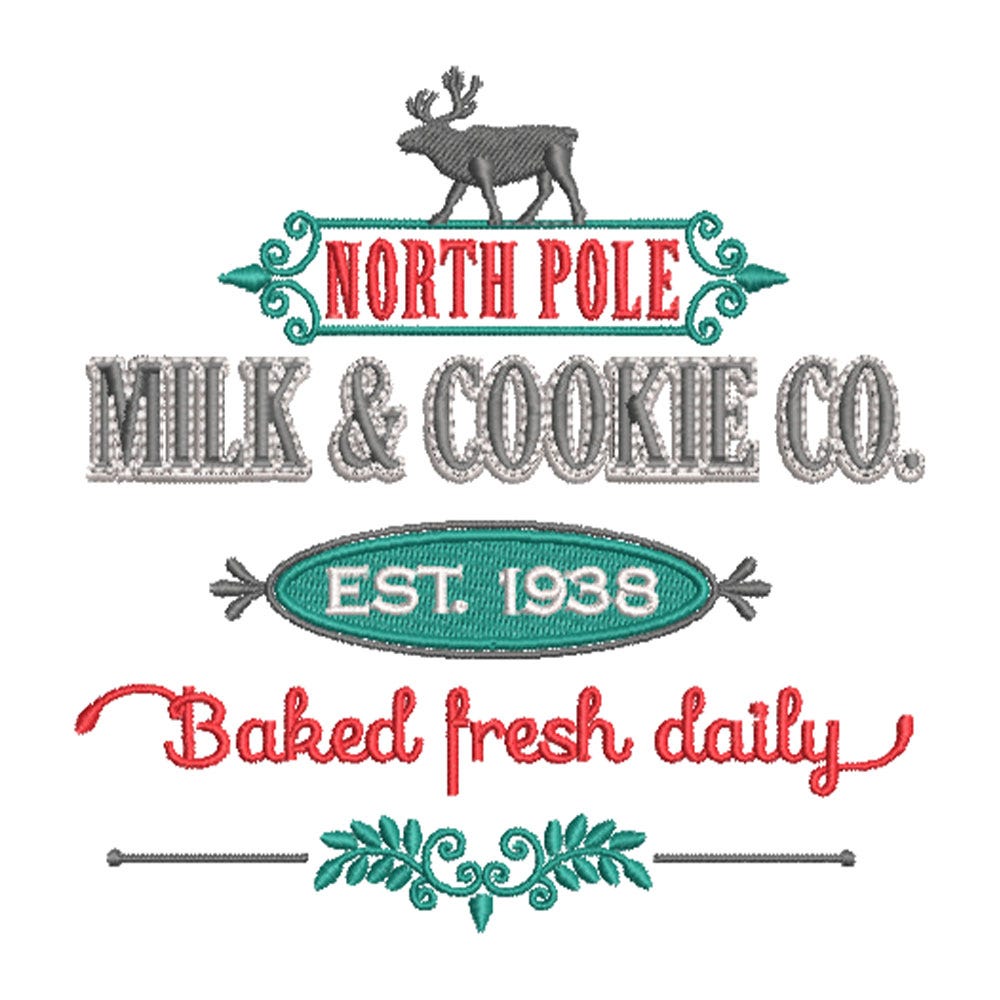 FREE Milk Cookie Embroidery Design | Machine Embroidery Designs by JuJu