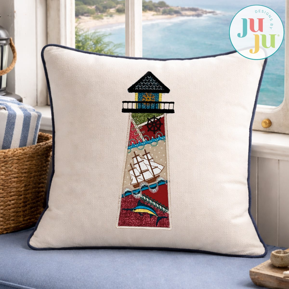 Sea Life Applique Embroidery Set 2 | Machine Embroidery Designs by JuJu