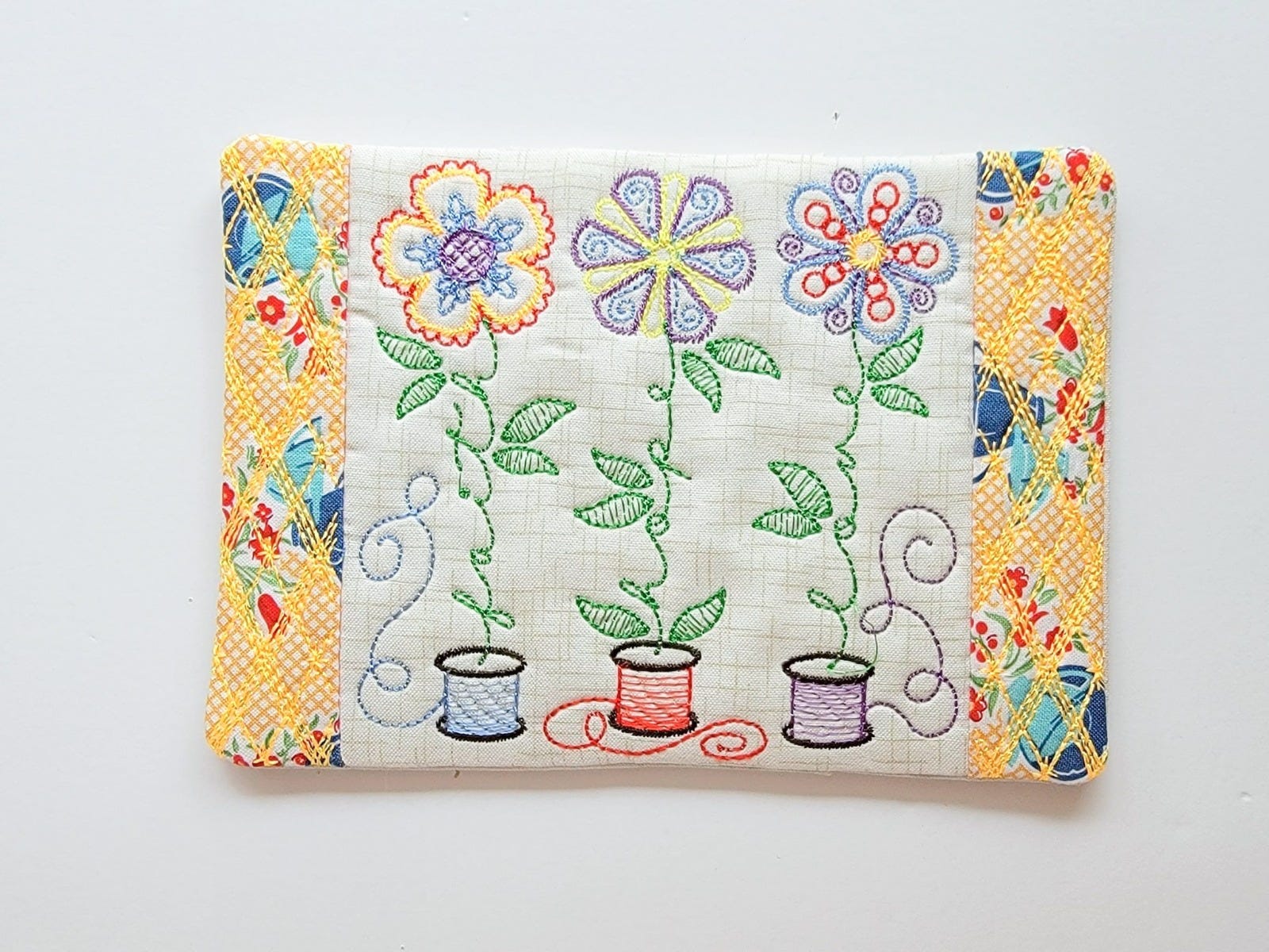 ITH Faith Hope Love Mug Rug | Machine Embroidery Designs by JuJu