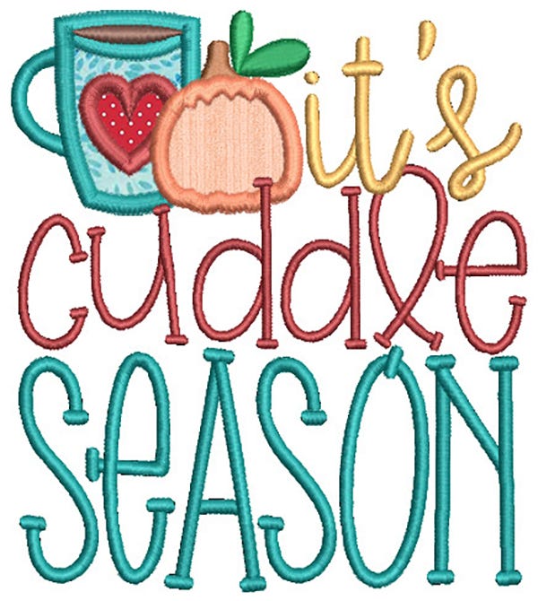 Fall Fun Word Art 1 Machine Embroidery Designs by JuJu