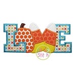 Fall Love Applique | Machine Embroidery Designs by JuJu