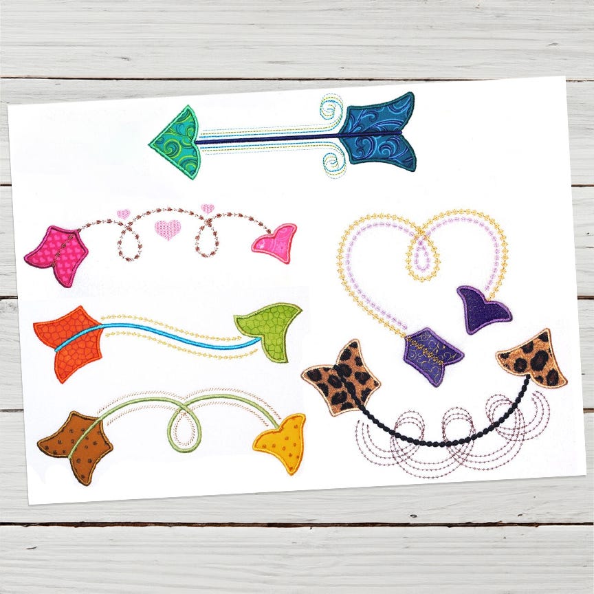 Fancy Arrow 1 | Machine Embroidery Designs by JuJu