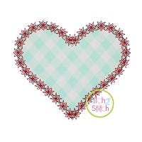 Fancy Heart Applique | Machine Embroidery Designs by JuJu