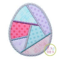 Fancy Patchwork Egg Applique | Machine Embroidery Designs by JuJu