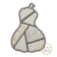 Fancy Patchwork Gourd Applique | Machine Embroidery Designs by JuJu