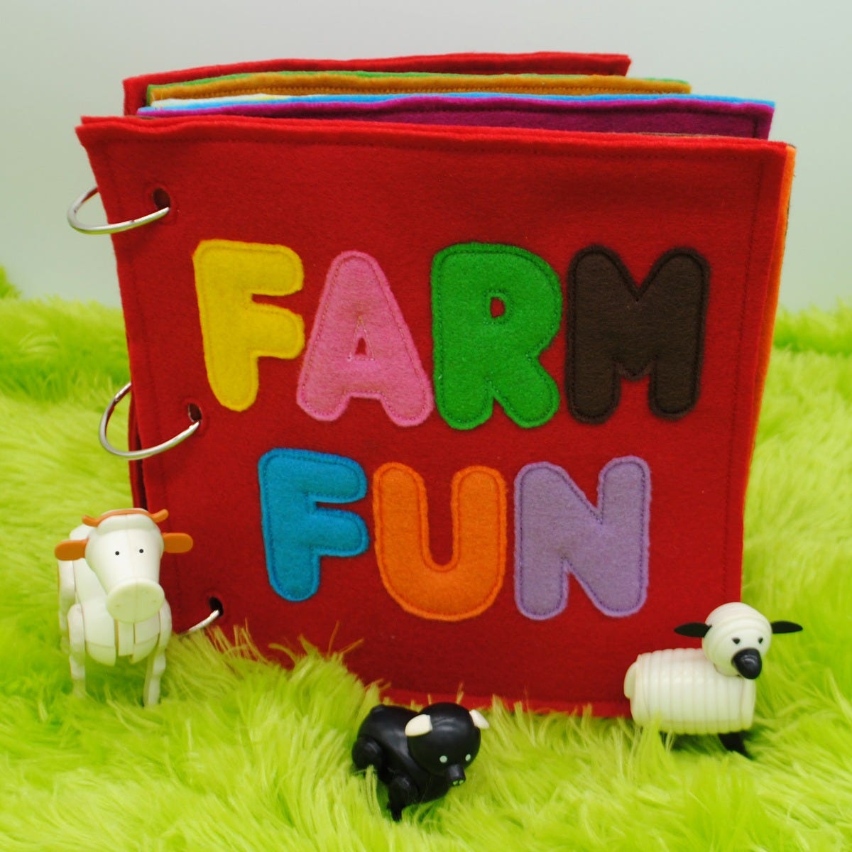Farm Fun Busy Book Set 1 | Machine Embroidery Designs by JuJu
