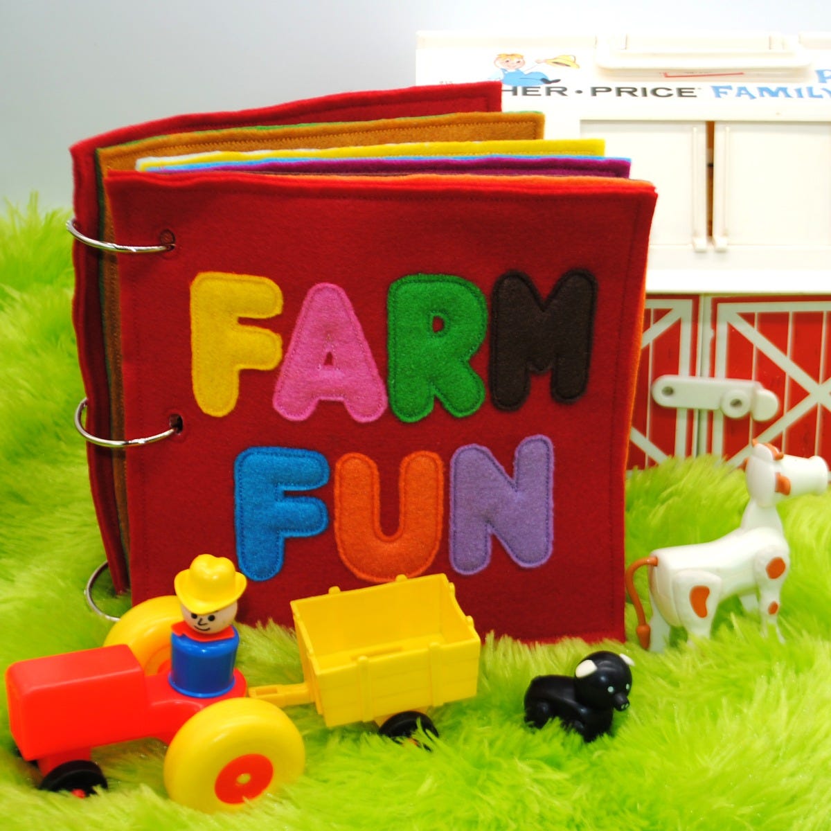 Farm Fun Busy Book Set 1 | Machine Embroidery Designs by JuJu