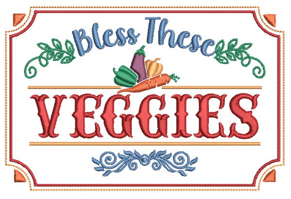 Farm Fresh 5 Machine Embroidery Designs by JuJu