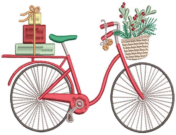 Farm Fresh Christmas 8 Machine Embroidery Designs by JuJu
