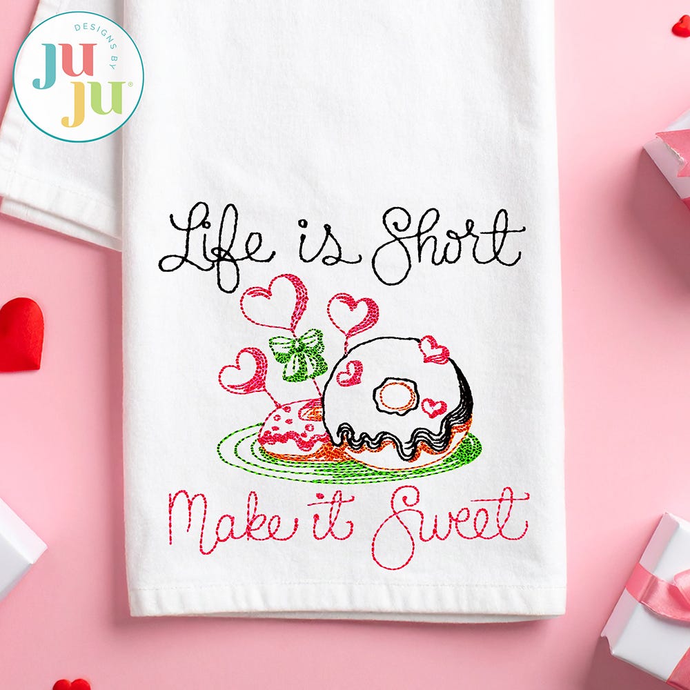 Sweet Quotes Embroidery Set | Machine Embroidery Designs by JuJu