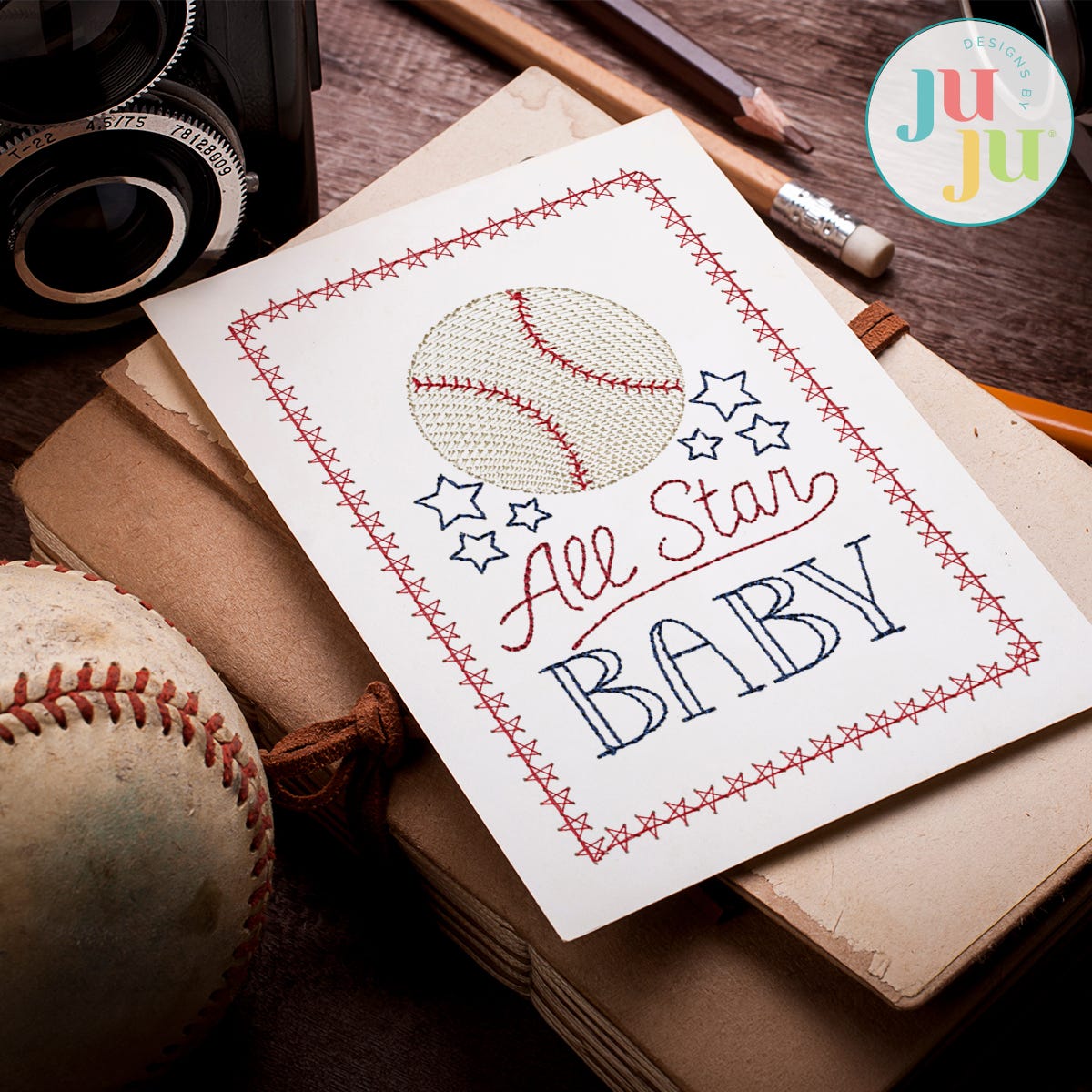 Baby Greeting Cards Embroidery Design Set 5 | Machine Embroidery Designs by JuJu