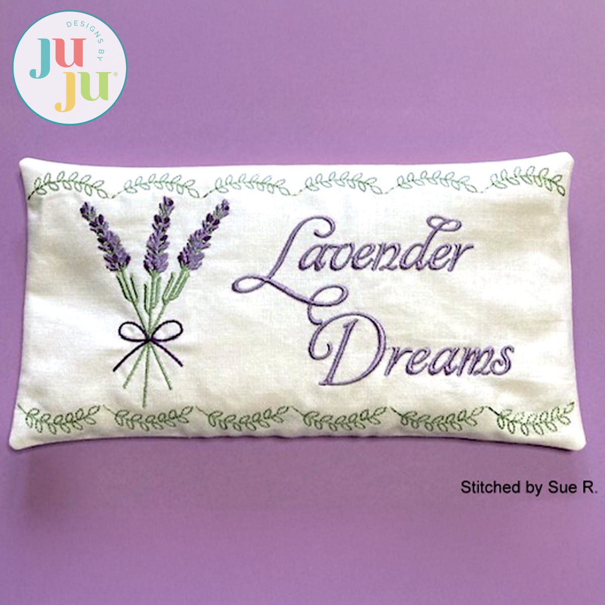  In The Hoop Lavender Sachet Project by Oma's Place | Machine Embroidery Designs by JuJu