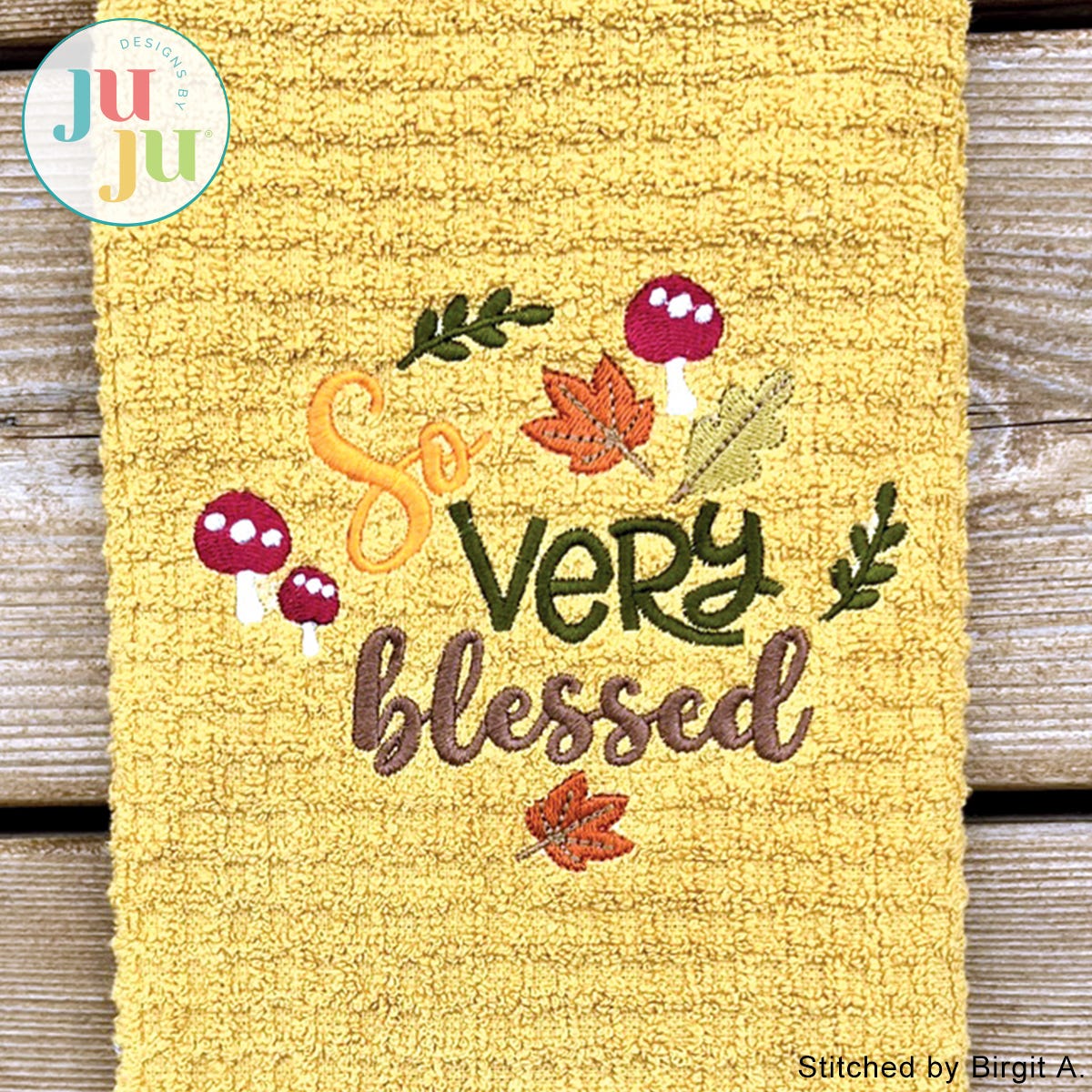 So Very Blessed Embroidery Design by Oma's Place | Machine Embroidery Designs by JuJu