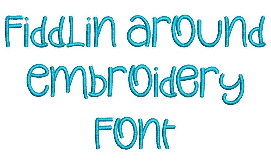 Fiddlin Around Embroidery Font | Machine Embroidery Designs by JuJu