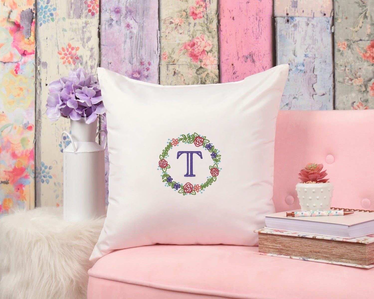 Floral Laurel Wreaths 2 | Machine Embroidery Designs by JuJu