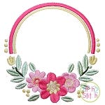 Floral 2 Frame | Machine Embroidery Designs by JuJu