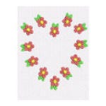 Floral Hearts Machine Embroidery Designs by JuJu