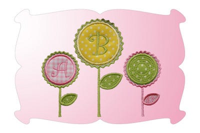 Rick Rack Monogram Font Set | Machine Embroidery Designs by JuJu