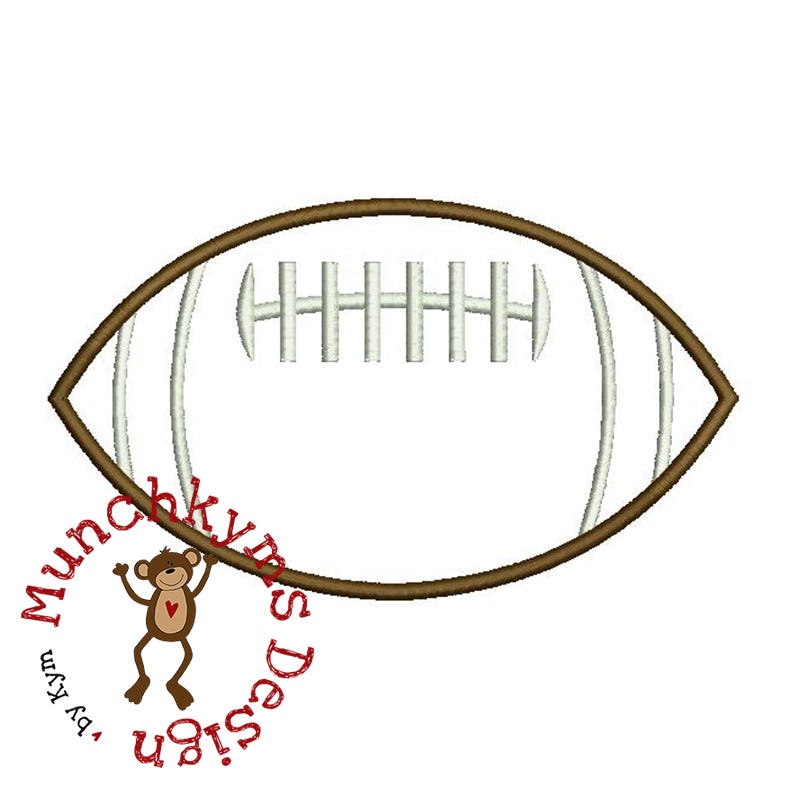 Football 8 Laces | Machine Embroidery Designs by JuJu
