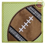 Football Box Applique | Machine Embroidery Designs by JuJu