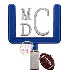 Football Goal Applique | Machine Embroidery Designs by JuJu