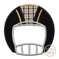Football Helmet Front Applique | Machine Embroidery Designs by JuJu