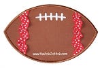 Football Applique with Trim | Machine Embroidery Designs by JuJu
