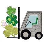 Forklift Shamrocks Applique | Machine Embroidery Designs by JuJu