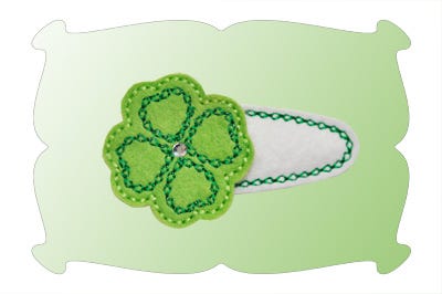 Four Leaf Clover Snap Clip Mini