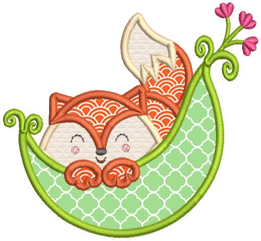 Woodland Pea Pods Applique Machine Embroidery Designs By JuJu