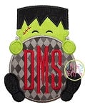 Frankenstein Peeker Applique | Machine Embroidery Designs by JuJu
