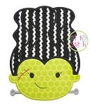 Frankenstein's Bride Applique | Machine Embroidery Designs by JuJu