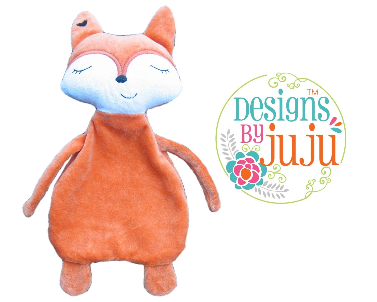 Frankie Fox Flatty Doll | Machine Embroidery Designs by JuJu