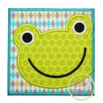 Frog Box Applique | Machine Embroidery Designs by JuJu
