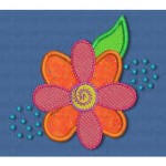 Fun N' Funky Flowers Machine Embroidery Designs by JuJu
