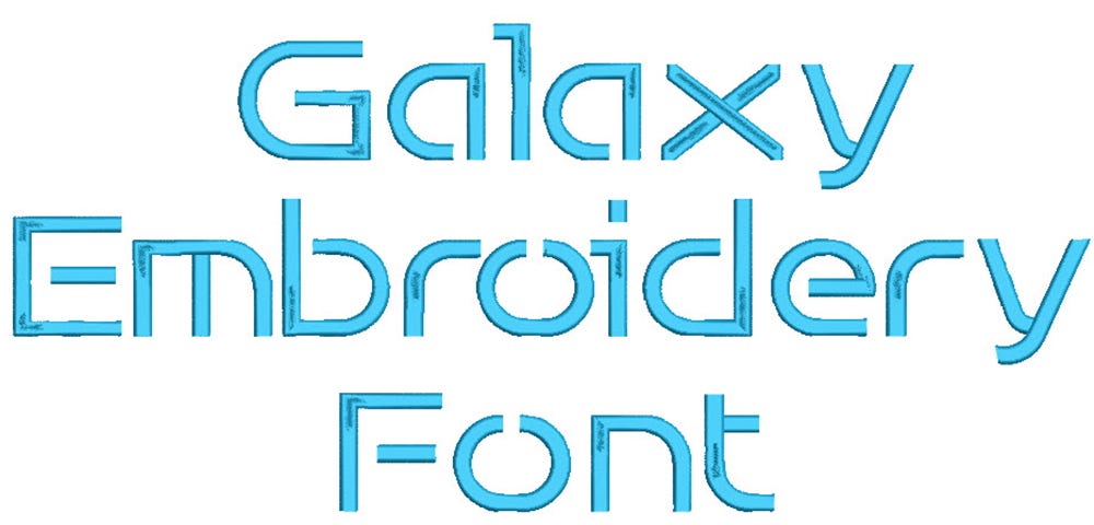 Galaxy Embroidery Font | Machine Embroidery Designs by JuJu