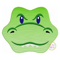 Gator Face Boy Sketch Embroidery | Machine Embroidery Designs by JuJu